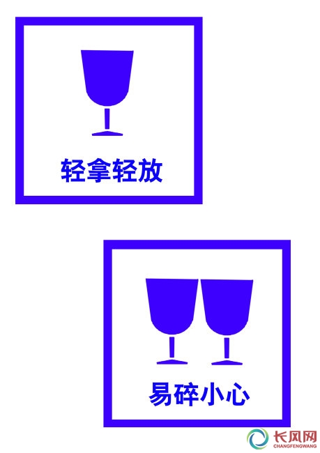 指示性标识之小心轻放